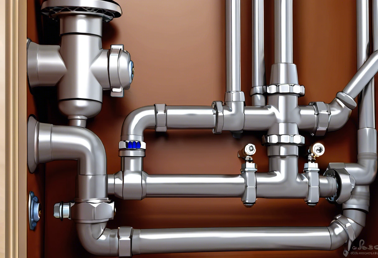 Plumbing system illustration relevant for homeowners considering replacing plumbing in Anaheim Hills, CA.