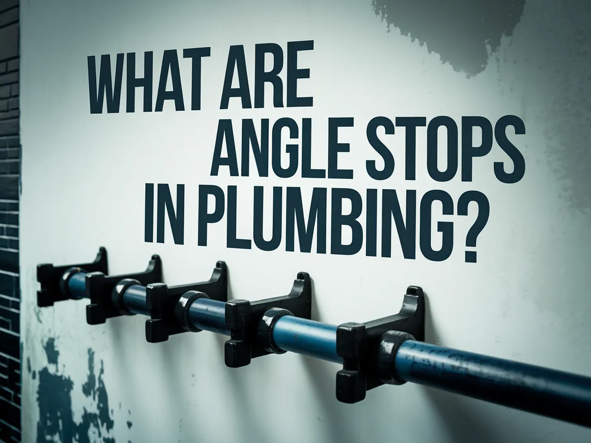 Image illustrating the concept of angle stops in plumbing systems.