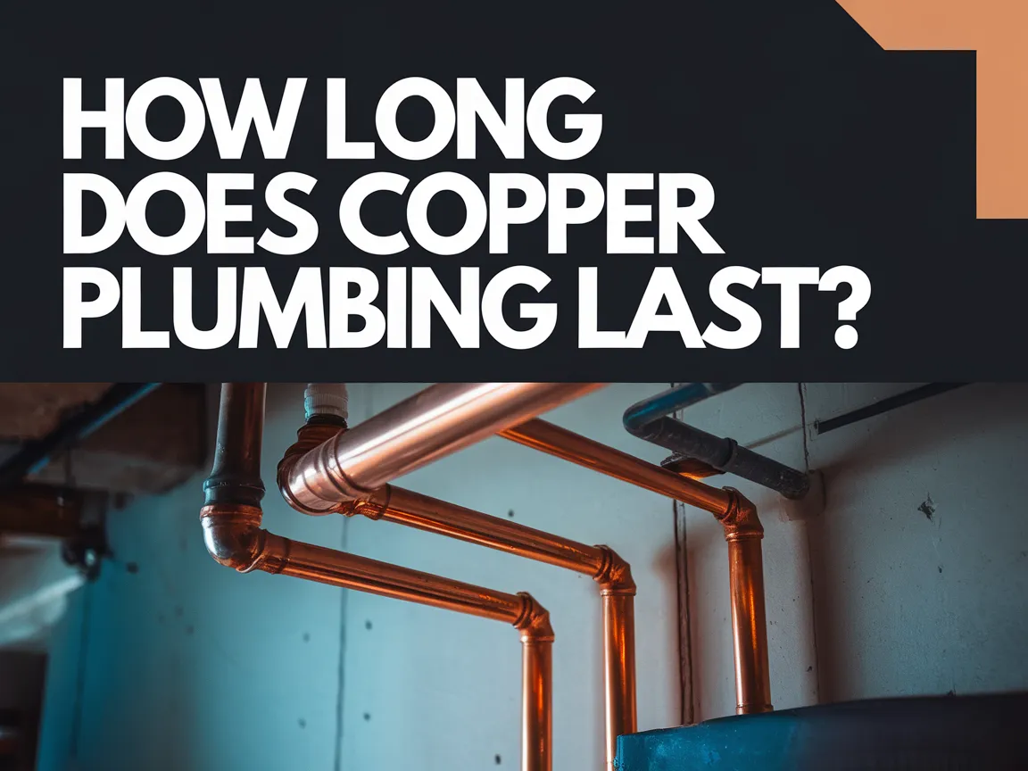 Image of copper plumbing pipes showcasing their durability and longevity.