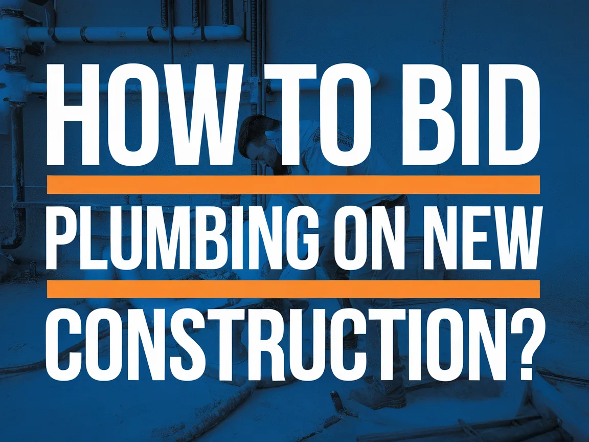 Learn effective strategies for bidding plumbing on new construction projects.