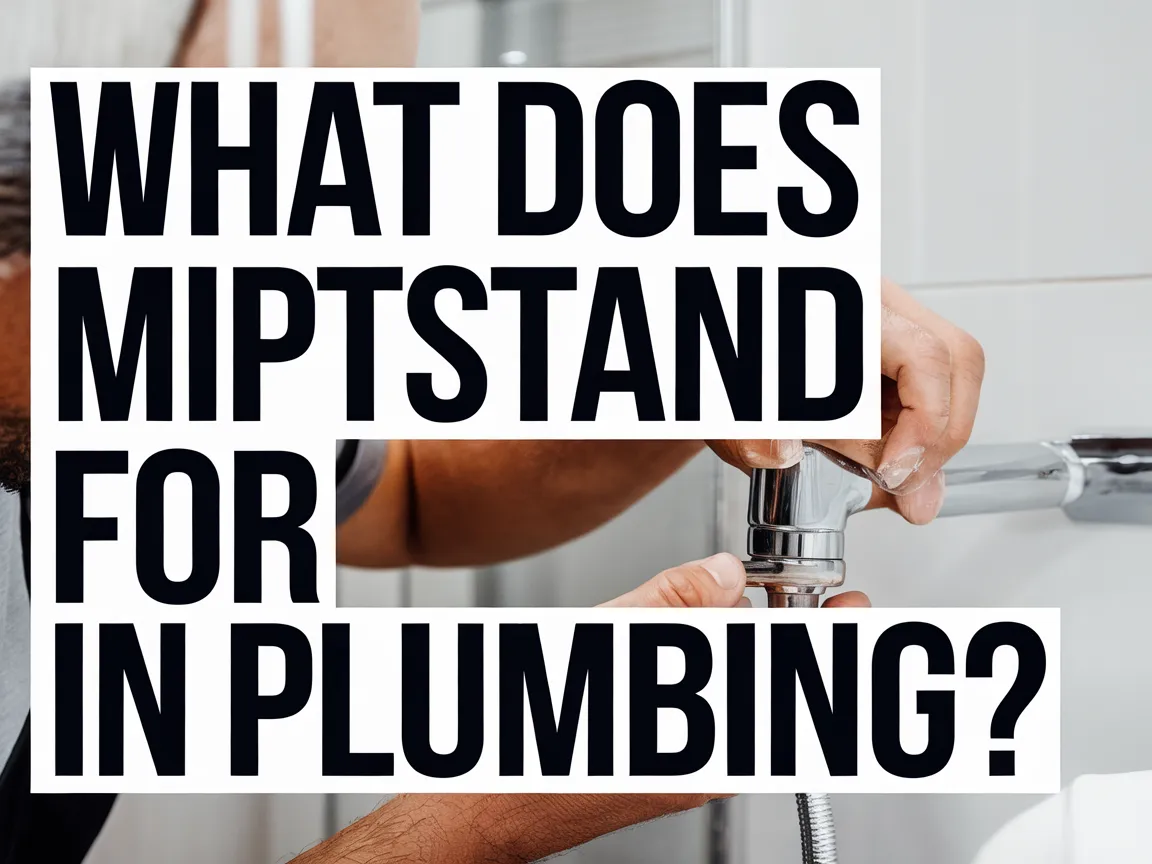 Plumber explaining MIPT meaning in plumbing.