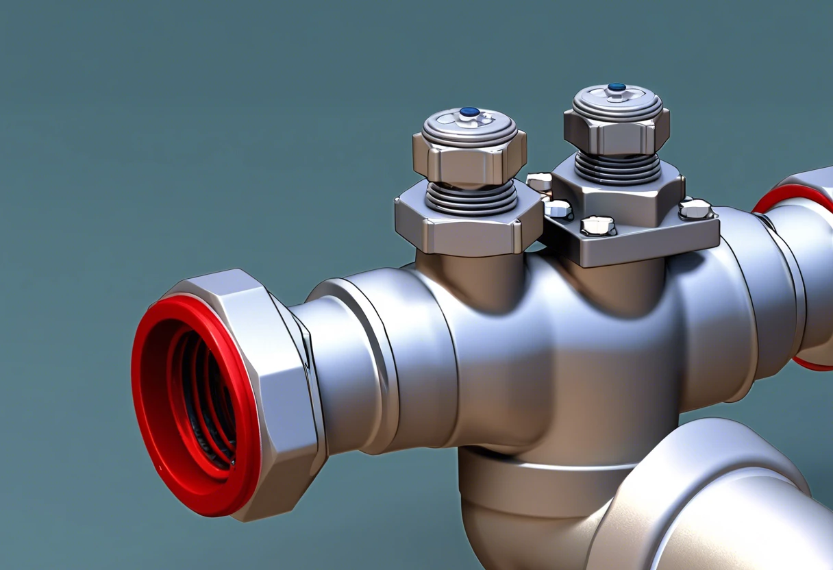 Illustration of a non return valve plumbing system for preventing backflow