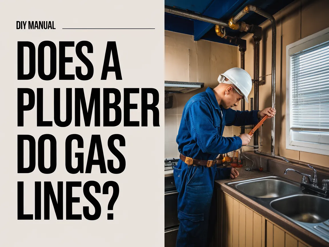 Plumber installing gas lines in a residential kitchen, related to does a plumber do gas lines.