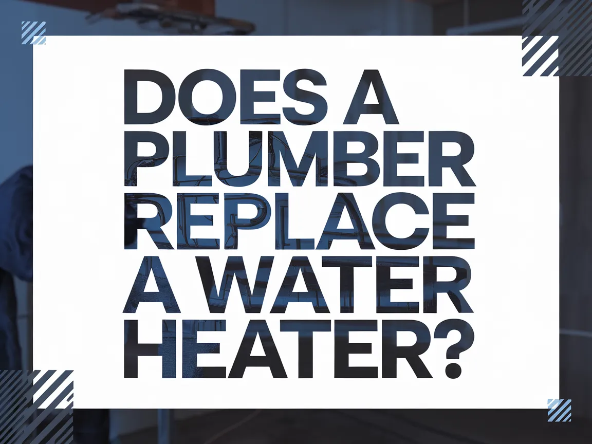 A question about whether a plumber can replace a water heater, relevant to plumbing services.