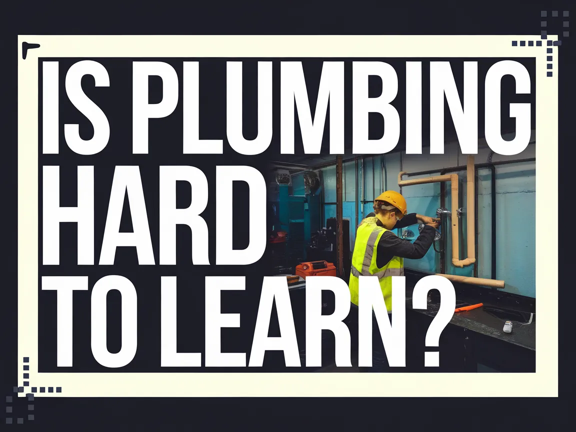 A person working on plumbing tasks, illustrating the challenges of learning plumbing skills.