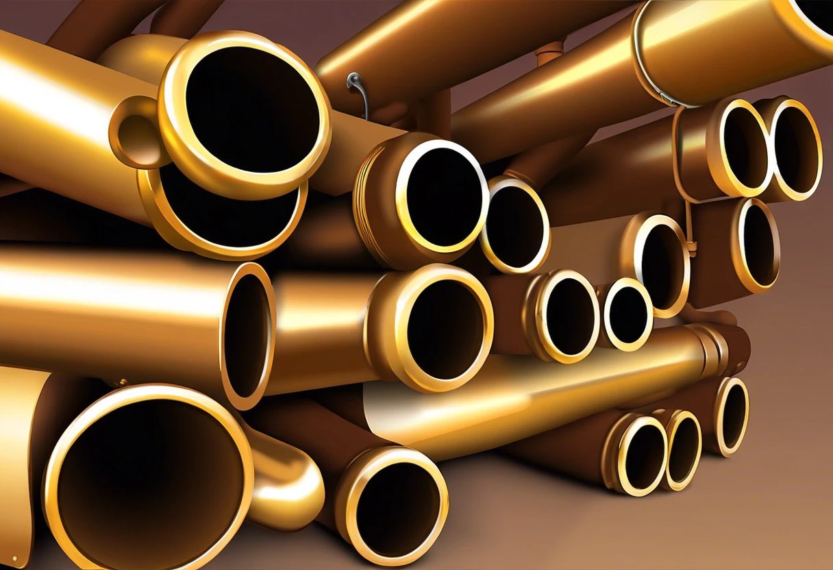 Different types of plumbing pipes used in houses in Anaheim Hills, CA.