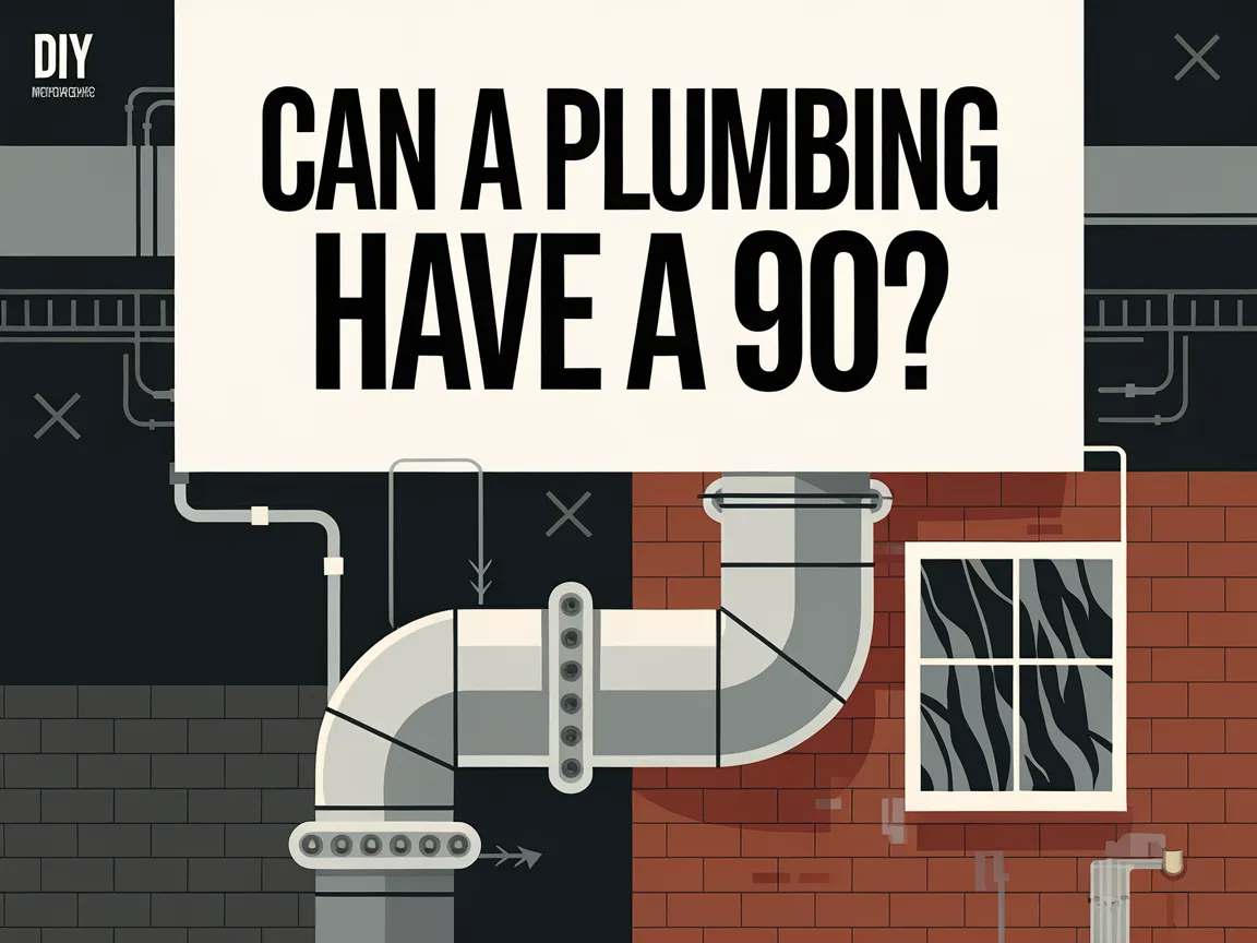 Illustration of a plumbing vent with a 90-degree angle showcasing plumbing vent design.