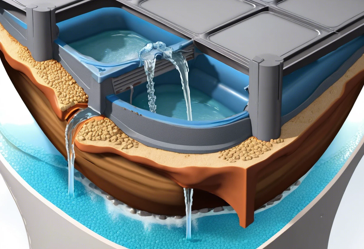 Diagram illustrating the concept of plumbing wet vents showing wastewater flow.