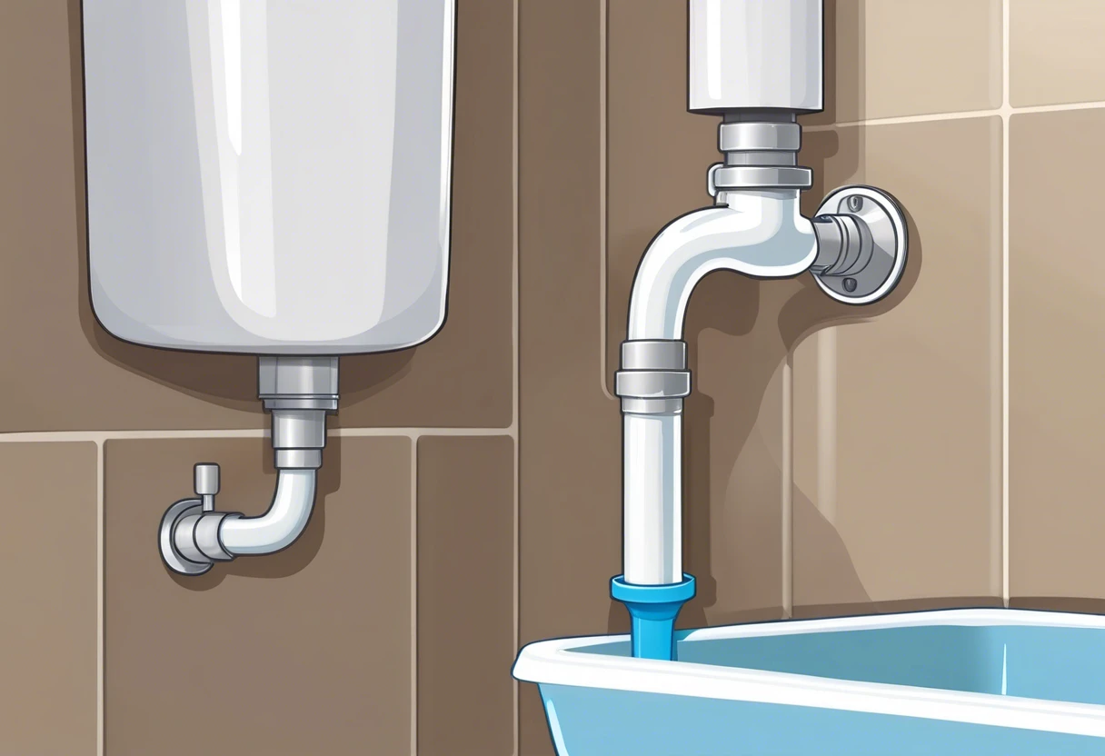 Illustration of a PVC plumbing system, relevant to the lifespan of PVC plumbing in Anaheim Hills, CA.