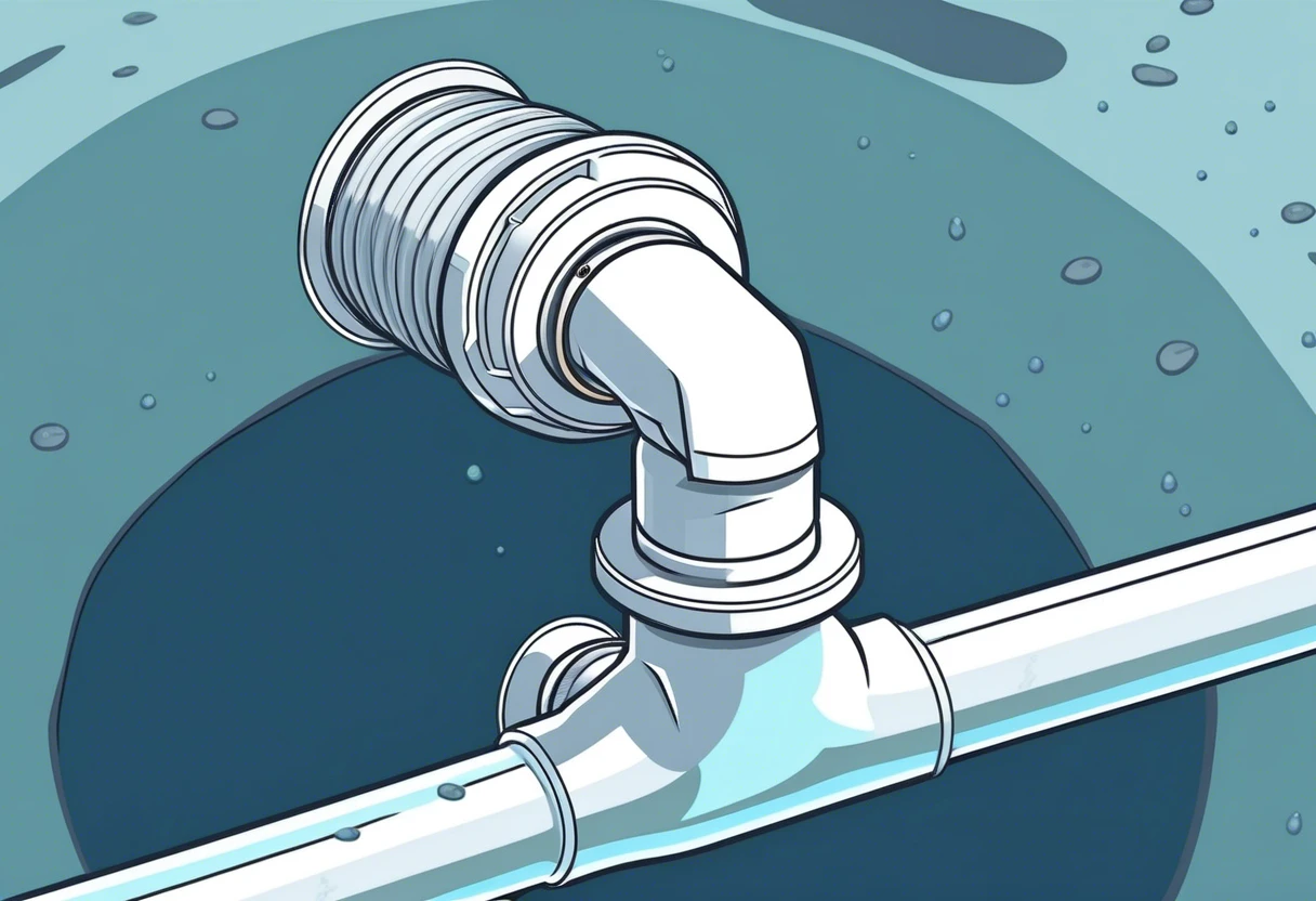 Diagram of a reducer fitting in a plumbing system to demonstrate its importance